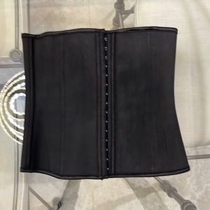 Size Small black 3 claw, latex outer with boning waist trainer